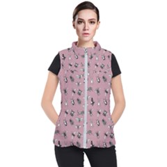 Insects Pattern Women s Puffer Vest