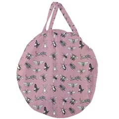 Insects pattern Giant Round Zipper Tote