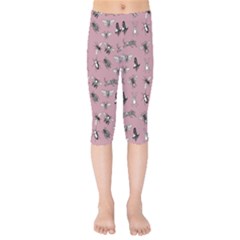 Insects pattern Kids  Capri Leggings 