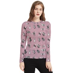 Insects pattern Women s Long Sleeve Rash Guard