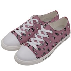 Insects pattern Women s Low Top Canvas Sneakers