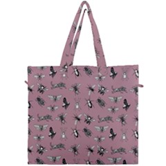 Insects pattern Canvas Travel Bag