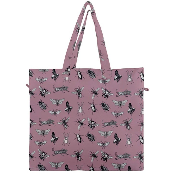 Insects pattern Canvas Travel Bag