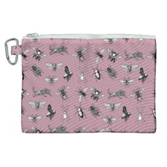 Insects pattern Canvas Cosmetic Bag (XL)