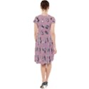 Insects pattern Cap Sleeve Midi Dress View2