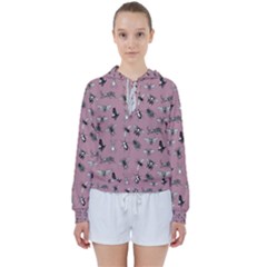 Insects pattern Women s Tie Up Sweat