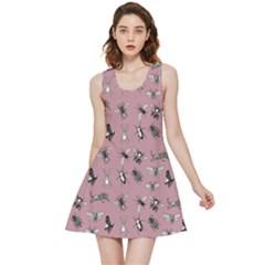 Insects pattern Inside Out Reversible Sleeveless Dress