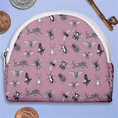 Insects pattern Horseshoe Style Canvas Pouch