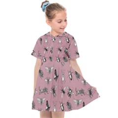 Insects pattern Kids  Sailor Dress