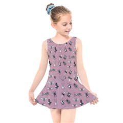 Insects pattern Kids  Skater Dress Swimsuit