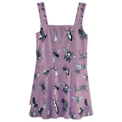 Insects pattern Kids  Layered Skirt Swimsuit