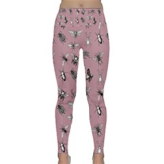 Insects pattern Lightweight Velour Classic Yoga Leggings