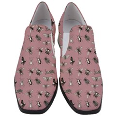 Insects pattern Women Slip On Heel Loafers