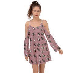 Insects pattern Boho Dress