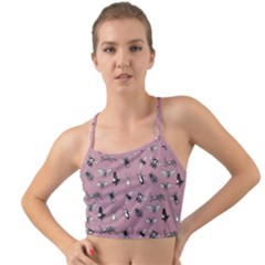 Insects pattern Mini Tank Bikini Top