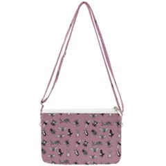 Insects pattern Double Gusset Crossbody Bag