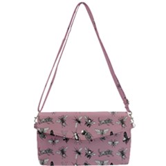 Insects pattern Removable Strap Clutch Bag