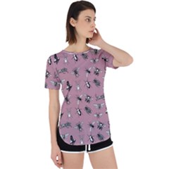 Insects pattern Perpetual Short Sleeve T-Shirt