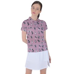 Insects pattern Women s Polo Tee