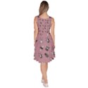 Insects pattern Knee Length Skater Dress With Pockets View4