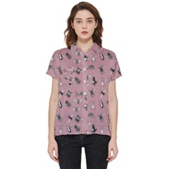 Insects pattern Short Sleeve Pocket Shirt