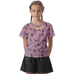 Insects pattern Kids  Front Cut Tee