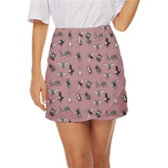 Insects pattern Mini Front Wrap Skirt