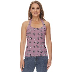 Insects pattern Basic Halter Top