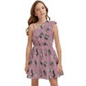 Insects pattern Kids  One Shoulder Party Dress View1