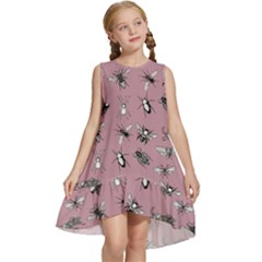 Insects pattern Kids  Frill Swing Dress