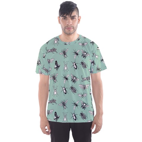 Insects Pattern Men s Sport Mesh Tee by Valentinaart