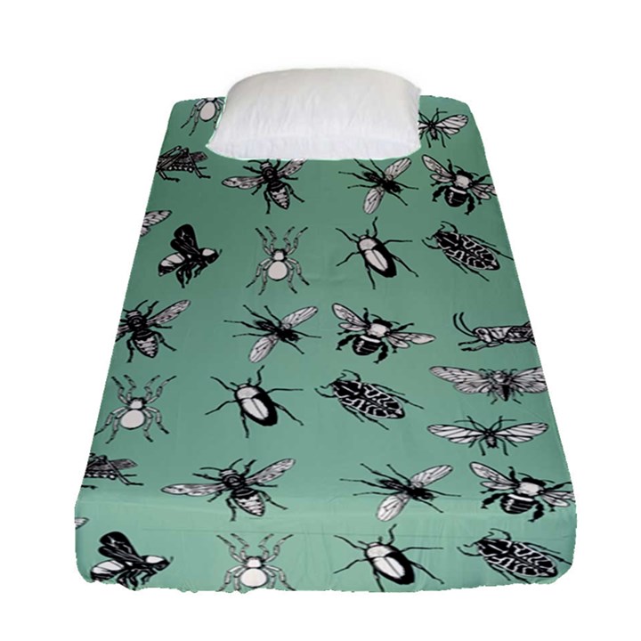 Insects pattern Fitted Sheet (Single Size)