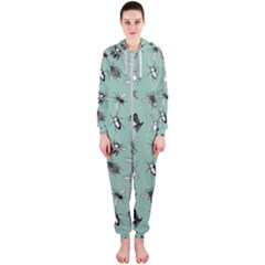 Insects Pattern Hooded Jumpsuit (ladies)