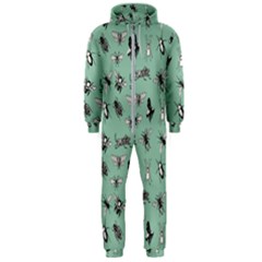 Insects Pattern Hooded Jumpsuit (men)