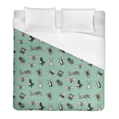 Insects Pattern Duvet Cover (full/ Double Size) by Valentinaart