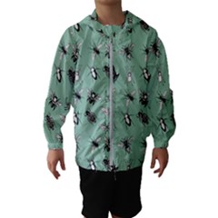 Insects Pattern Kids  Hooded Windbreaker