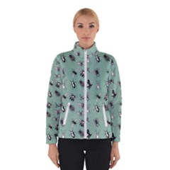 Insects Pattern Women s Bomber Jacket