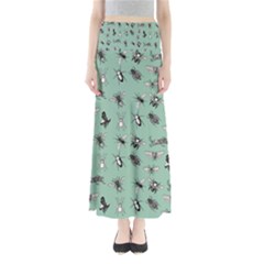 Insects Pattern Full Length Maxi Skirt by Valentinaart