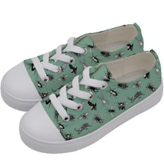 Insects Pattern Kids  Low Top Canvas Sneakers by Valentinaart