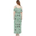 Insects pattern Draped Sleeveless Chiffon Jumpsuit View2