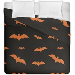 Bat Pattern Duvet Cover Double Side (king Size) by Valentinaart