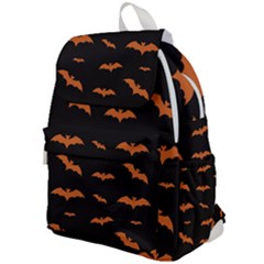 Bat Pattern Top Flap Backpack by Valentinaart