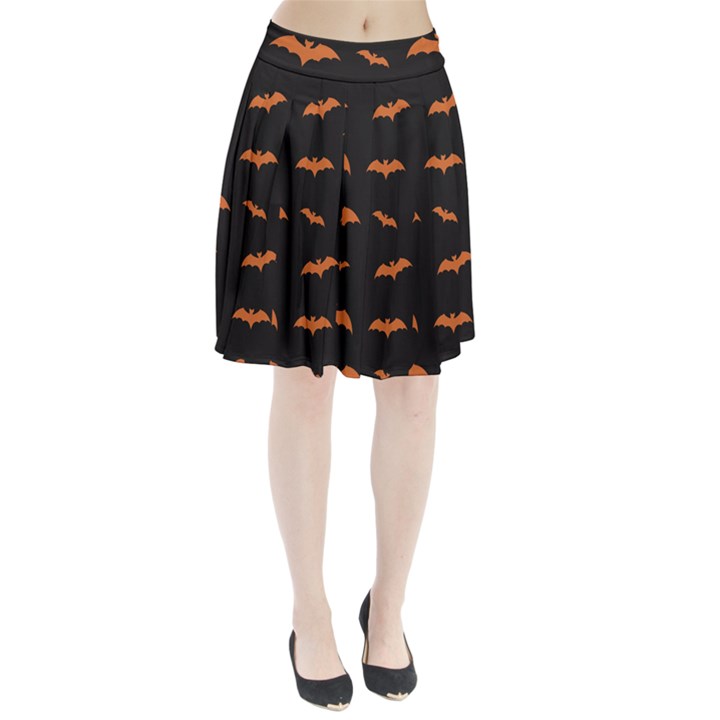 Bat pattern Pleated Skirt