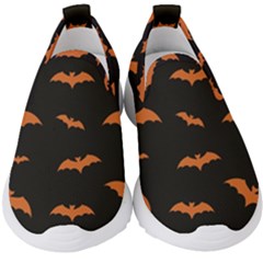 Bat Pattern Kids  Slip On Sneakers by Valentinaart