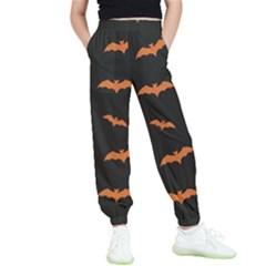 Bat Pattern Kids  Elastic Waist Pants by Valentinaart