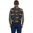 Bat pattern Men s Short Button Up Puffer Vest	 View4