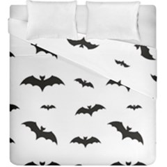 Bat Pattern Duvet Cover Double Side (king Size) by Valentinaart