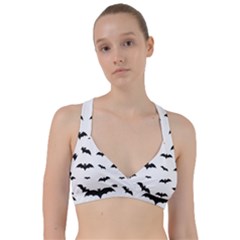 Bat Pattern Sweetheart Sports Bra by Valentinaart