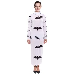 Bat Pattern Turtleneck Maxi Dress by Valentinaart