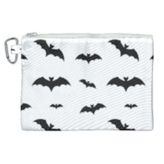 Bat Pattern Canvas Cosmetic Bag (xl) by Valentinaart